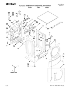 Part Location Diagram of WPW10248114 Whirlpool Panel