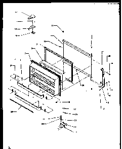 Freezer Door Diagram and Parts List for TS18RBW-P1158407WW  Amana Refrigerator