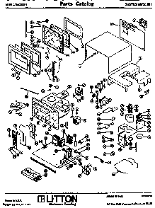 Replacement Parts Diagram and Parts List for 80 66001 Amana Microwave