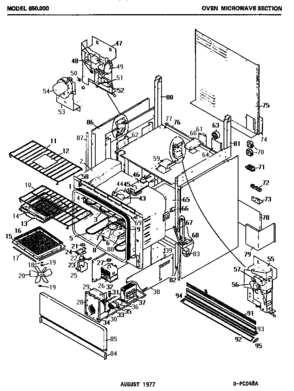 03 - OVEN MICROWAVE Diagram and Parts List for 650000  Maytag Range