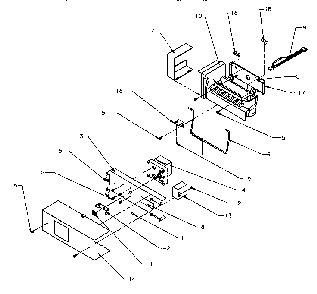 Ice Maker Diagram and Parts List for SRD20S4W-P1190801WW  Amana Refrigerator