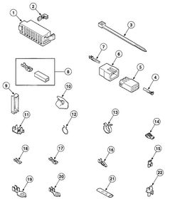 Terminals Diagram and Parts List for SWT2A0WN1124  Speed Queen Washer