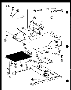 Section 8 Diagram and Parts List for TC18F-A-P75288-19WA  Amana Refrigerator