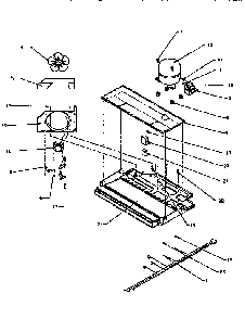Compressor Compartment Diagram and Parts List for TX22R2-P1157706W  Amana Refrigerator