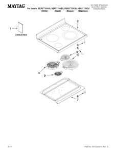 Part Location Diagram of W10239458 Whirlpool USE & CARE GUIDE