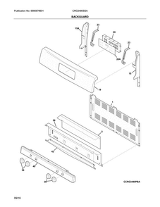 Part Location Diagram of 316471520 Frigidaire PANEL-BACKGUARD