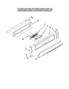 Control Panel Parts Diagram and Parts List for MGR6775BDS19  Maytag Range