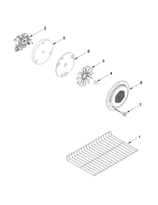 Internal Oven Parts Diagram and Parts List for MGT8775XS04  Maytag Range