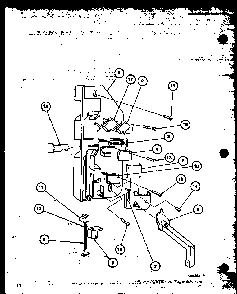 Interlock Switch Diagram and Parts List for ML-40 P76804-2M Amana Microwave
