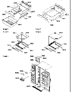 Shelves, Deli, Crisper Assemblies & Toe Grille Diagram and Parts List for SSD522TW-P1313602WW  Amana Refrigerator