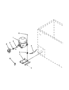 Unit Parts Diagram and Parts List for AQC1513TEW04  Amana Freezer