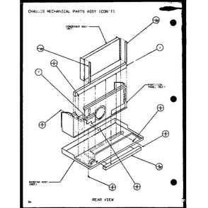 Chassis Mechanical Parts Assy 5 Diagram and Parts List for PTC07300ER P9812501R Amana Air Conditioner