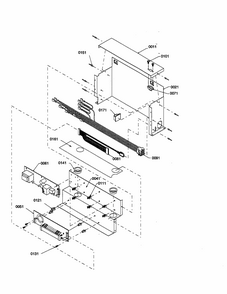 Control Assembly Diagram and Parts List for S148CA01-P1305502W  Amana Refrigerator