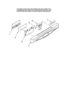 Control Panel Parts Diagram and Parts List for MDB5601AWB3  Maytag Dishwasher
