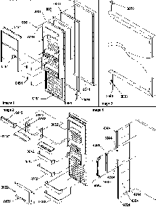 Refrigerator Door Diagram and Parts List for SRD22S3W-P1190319WW  Amana Refrigerator