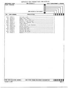 Unit Compartment/system Page 3 Diagram and Parts List for 84258-OA  Admiral Freezer