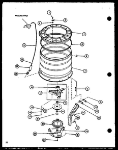 Section 2 Diagram and Parts List for LWD773 P7804717W W Amana Washer