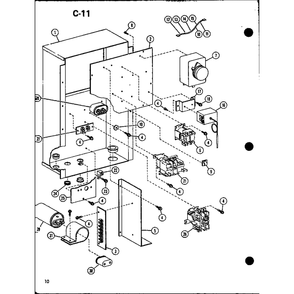 Diagram 2 Diagram and Parts List for ERHQ18-W01A P67845-1C Amana Air Conditioner