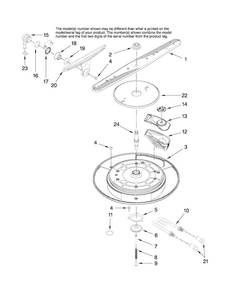 Wash System Parts Diagram and Parts List for JDD4000AWS2  Jenn-Air Dishwasher