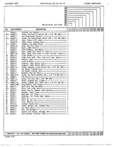 Freezer Compartment Page 2 Diagram and Parts List for 21374A  Admiral Refrigerator