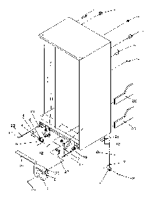 Drain And Rollers Diagram and Parts List for SBD20S4L-P1190001WL  Amana Refrigerator