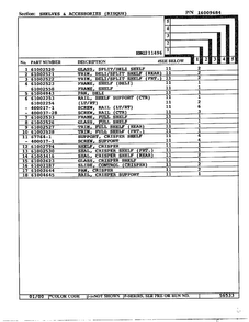 Shelves/accessories Page 2 Diagram and Parts List for HMG211496  Admiral Refrigerator