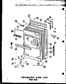Section 10 Diagram and Parts List for ESRF-16W-C-P60303-23WC  Amana Refrigerator