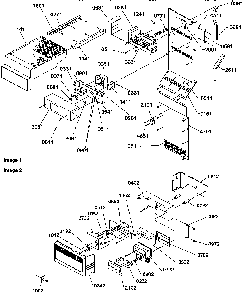 Controls And Covers Diagram and Parts List for SRDE25TPE-P1190314WE  Amana Refrigerator