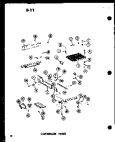Condensor Parts Diagram and Parts List for SRI22E-1-C-P74870-26WC  Amana Refrigerator