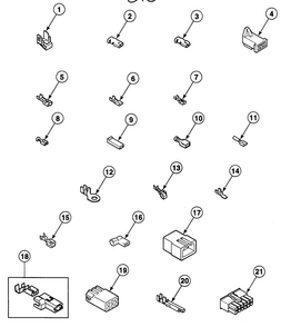 Terminals Diagram and Parts List for SDEF07QJ1500  Speed Queen Dryer
