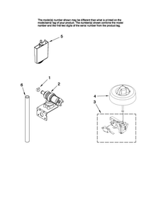 Fill And Overfill Parts Diagram and Parts List for MDC4650AWB2  Maytag Dishwasher