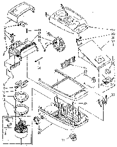 Base Assembly Diagram and Parts List for 1162039082  Kenmore Canister Vacuum
