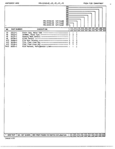 Fresh Food Compartment Page 3 Diagram and Parts List for 21962C  Admiral Refrigerator