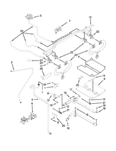 Manifold Parts Diagram and Parts List for JGS8860BDP18  Jenn-Air Range