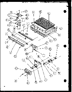 Comparment Separator/divider Block Diagram and Parts List for TX20QBG-P1111704WG  Amana Refrigerator