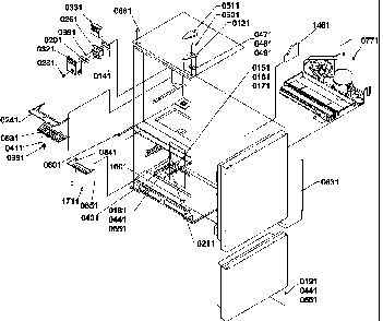 Controls & Light Covers Diagram and Parts List for BC21VL-P1321506WL  Amana Refrigerator
