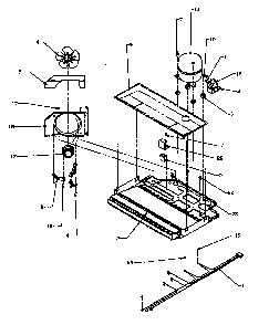 Compressor Compartment Diagram and Parts List for TG18R2-P1181701WW  Amana Refrigerator