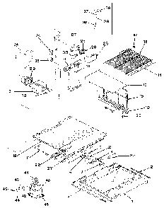 Freezer Compartment Diagram and Parts List for JRTD226LB-MAJ82A  Jenn-Air Refrigerator