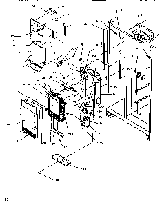 Evaporator & Air Handling Diagram and Parts List for SRD520SW-P1186301WW  Amana Refrigerator