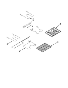 Rack And Element Parts Diagram and Parts List for MER6765BAS18  Maytag Range