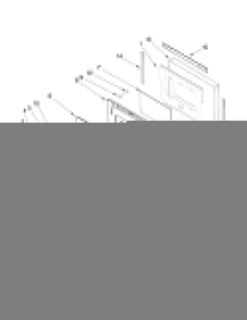 Oven Door Parts Diagram and Parts List for CWE4100ACB10  Maytag Wall Oven