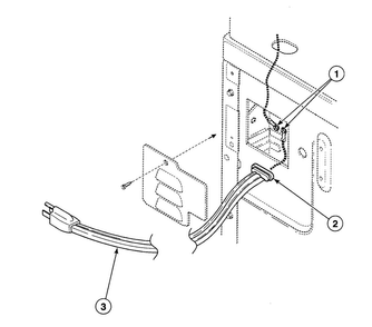 Power Cord Diagram and Parts List for SDGF09QJ  Speed Queen Dryer