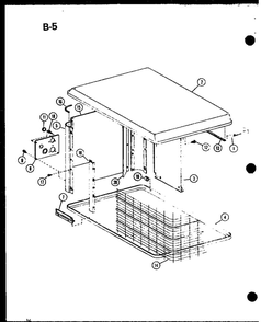 Part Location Diagram of D6849702 Whirlpool Corner post