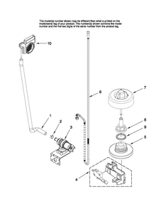 Fill And Overfill Parts Diagram and Parts List for MDB7851AWB1  Maytag Dishwasher