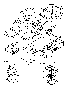 Cavity Diagram and Parts List for ARG7301L-P1143328NL  Amana Range