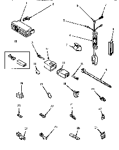 Power Cord & Terminals Diagram and Parts List for LWM423L-P1176404WL  Amana Washer