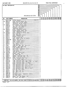 Fresh Food Compartment Assembly Page 2 Diagram and Parts List for 23874A  Admiral Refrigerator