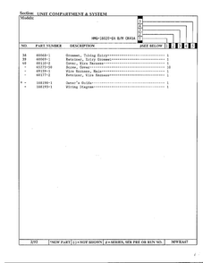 Unit Compartment And System Page 3 Diagram and Parts List for 18020-0A  Admiral Refrigerator