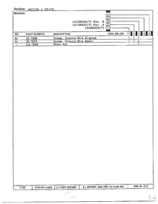 Motor And Drive Page 3 Diagram and Parts List for 8643A  Norge Dryer