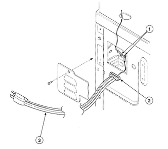 Power Cord Diagram and Parts List for SDGH09QJ  Speed Queen Dryer